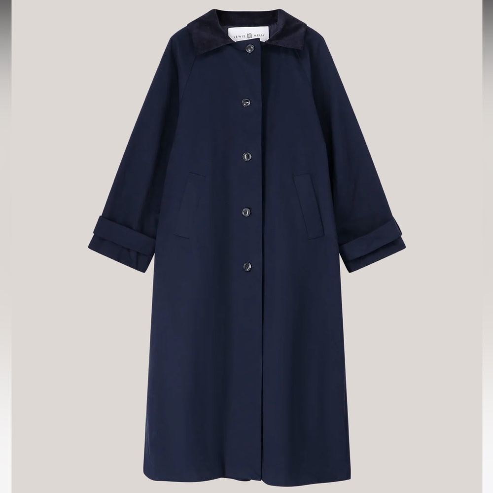 Lewis & Melly S/M Lara Trench Coat in Blue SOLD OUT ONLINE